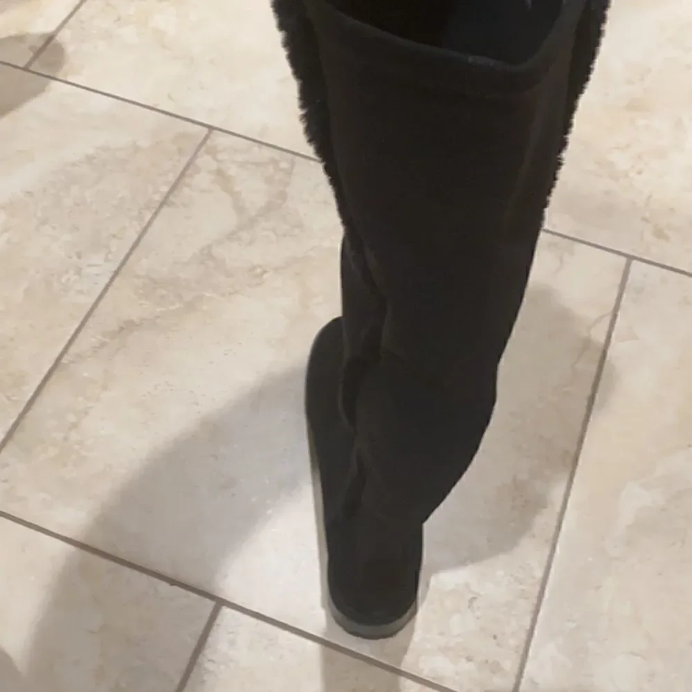 Stuart Weitzman Black Suede Boot